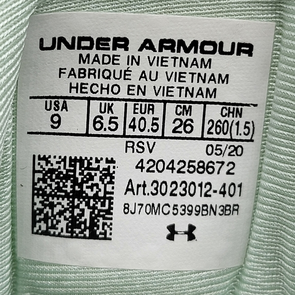 Under Armour Charged Breathe Trainer 2 Women's Training Shoes Size 9 - Picture 8 of 8